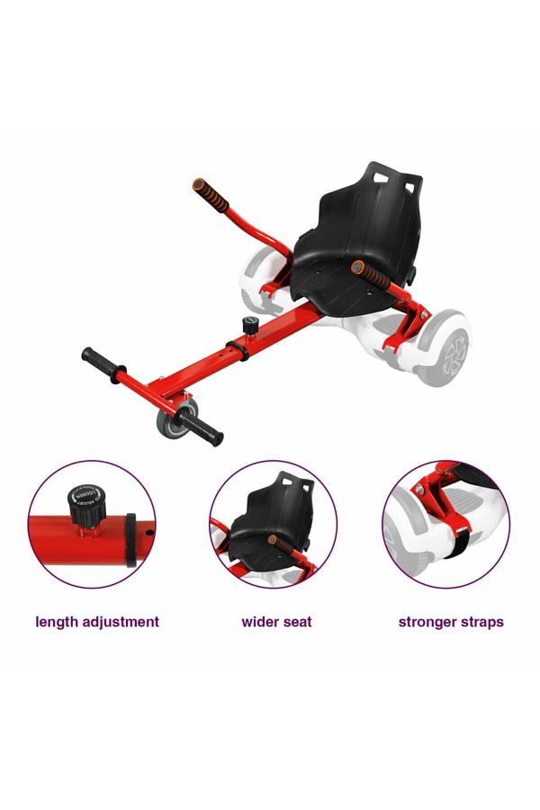 Hoverkart Go Kart 6.5 8.5 10 Adjustable Hover Gokart Red For Scooter Hoverboard Trendyol