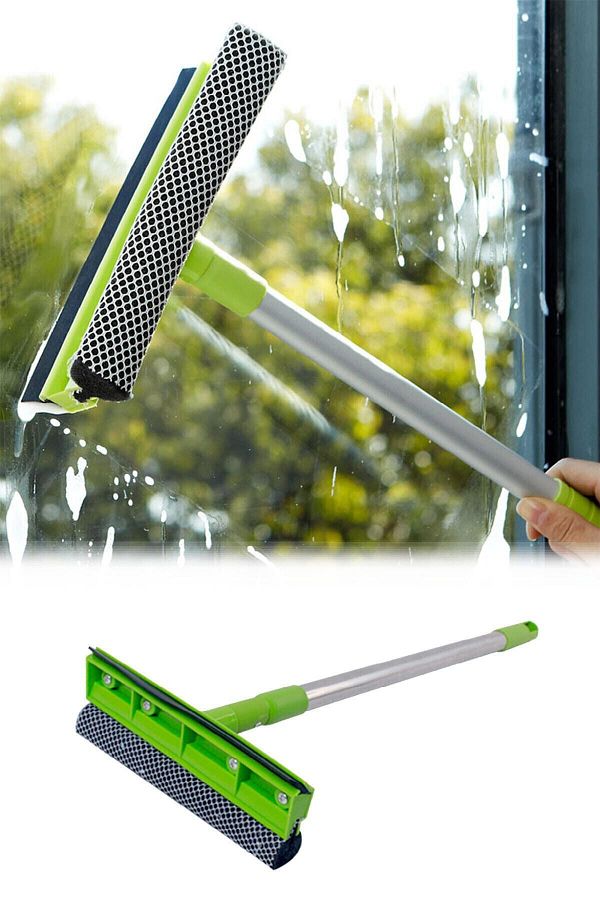 Buffer-Telescopic Squeegee Glass Cleaning Apparatus Long 1