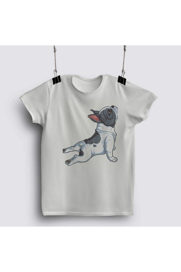 Fizello French Bulldog Yoga T Shirt Frenchie Namaste Men Funny Gift T shirt Trendyol