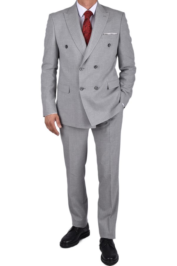 BY MARKASSO MRK-5008 Double Breasted Suit Set