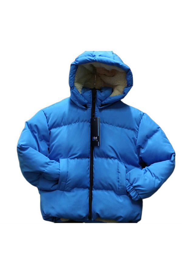 Puffer coat with fur inside 2025