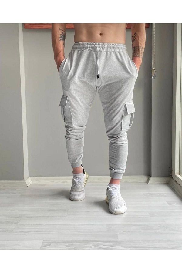 NO 601 Gray Men s Sweatpants Summer Cargo Pocket Trendyol