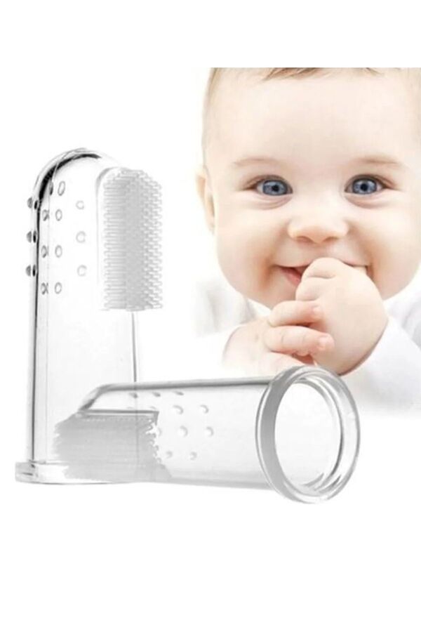 Modellino Bebek Diş Kaşıma Fırçası Parmağa Takılan Silikon Diş Kaşıyıcı