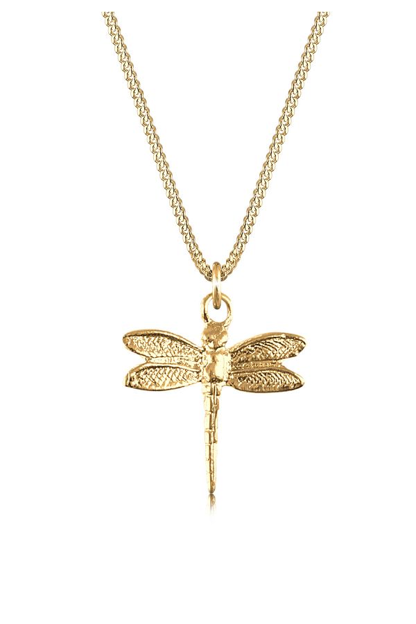 ELLI-Halskette Damen Panzerkette Libelle Anhänger Filigran 925 Sterling Silber 1