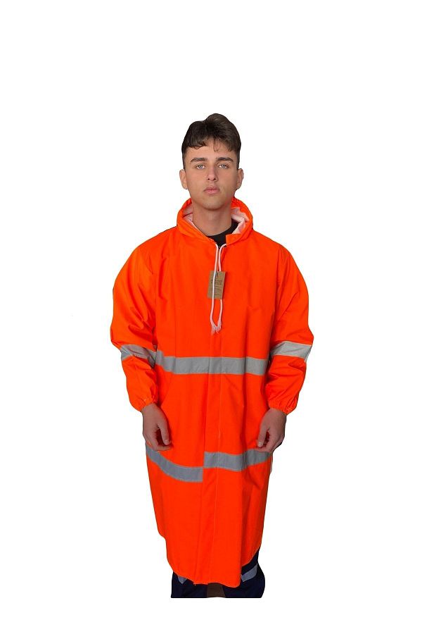 BERTUĞ İŞ ELBİSELERİ GİYİM VE İMALATI-Double Reflective Raincoat Top Coat 1