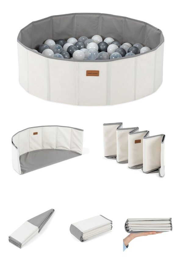 Wellgro Katlanır Aktivite Ve Top Havuzu, 150 Toplu - Ekru