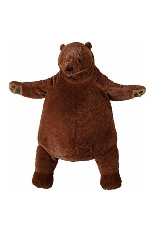 IKEA Soft Plush Toy Meridyendukkan 100 Cm Brown Teddy Bear Kids Toy Trendyol