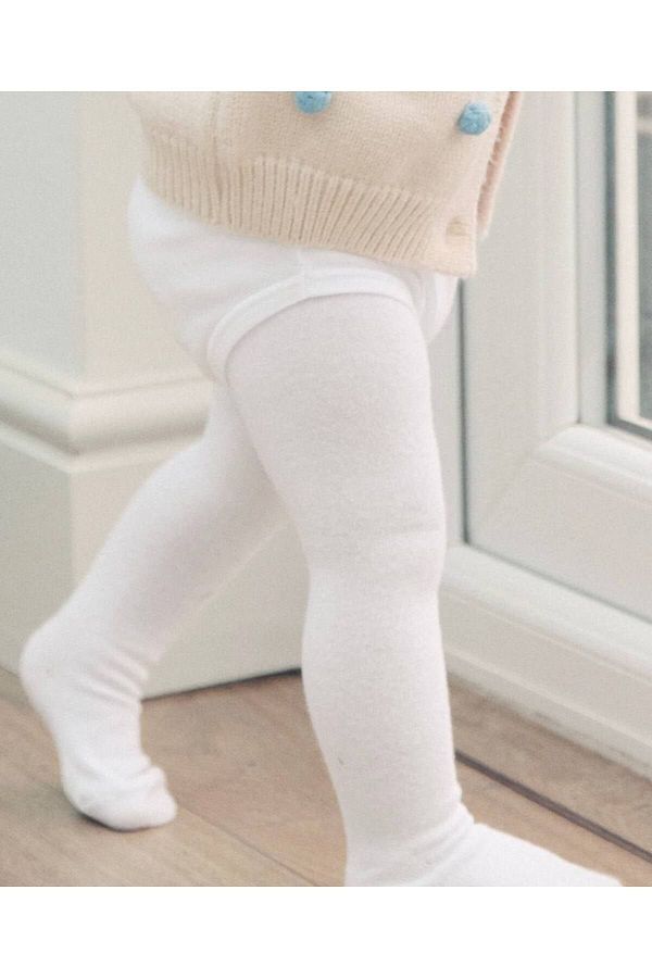 Minimus Newborn Baby Girl and Child Cotton Pantyhose Ecru Newborn Baby Girl Socks Trendyol