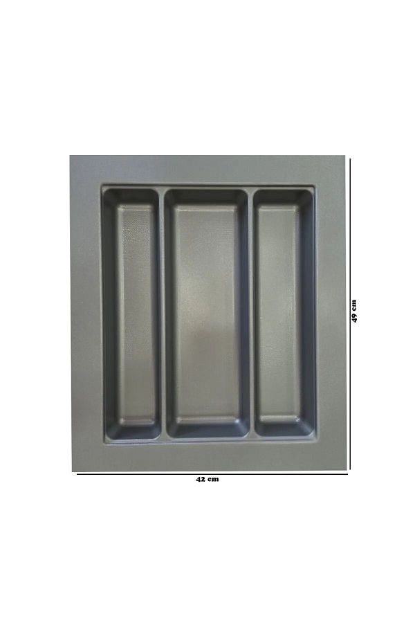 GörSeç-42x49 Micro Embossed Patterned Gray Cabinet Organizer Ladle Width Can Be Cut Up to 40 Cm 1