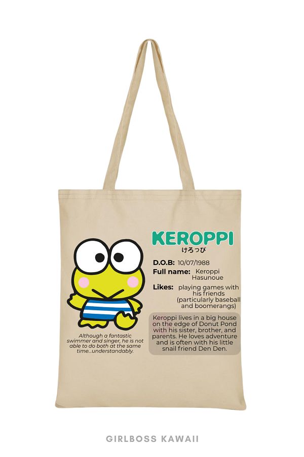 Girlboss Kawaii Sanrio Keroppi Girlboss Tote Bag 7 Trendyol