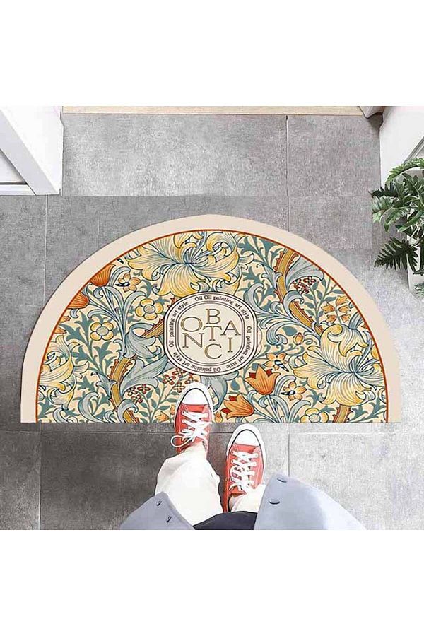 3D ELSE HALI-Else Patterned Decorative Modern Inside and Outside Half Moon Door Mat 1
