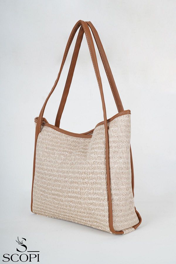 Mango straw bag top