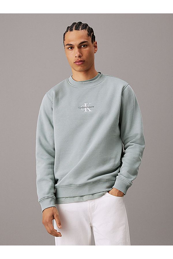 Calvin Klein ID Patterned Sweatshirt Trendyol