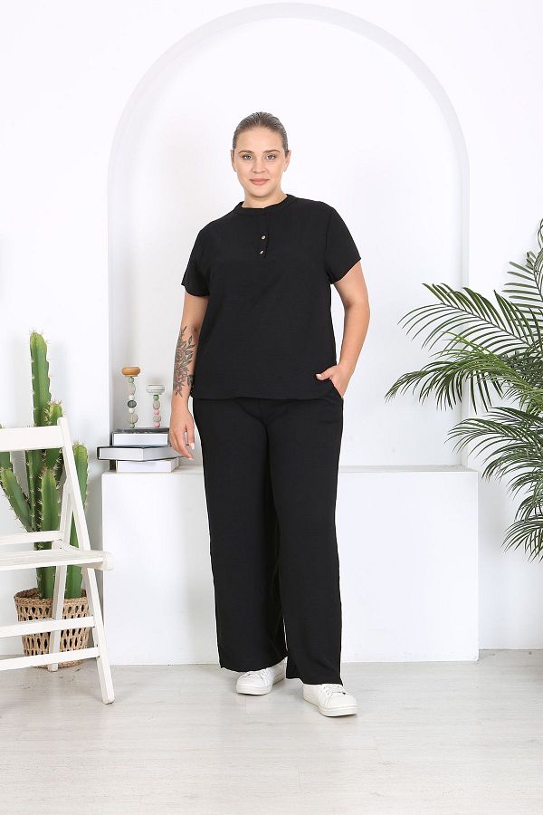 XL Modam-Σετ γιακά Judge's και υφασμάτινο Aerobin Plus Size 1