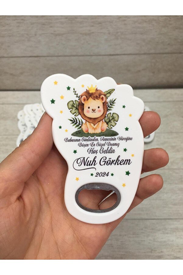 onuratasarlat 25 Adet Ayak Magnet Açacak Yeni Doğan, Doğum Günü, Sünnet, Nişan, Söz, Düğün Hediyelik