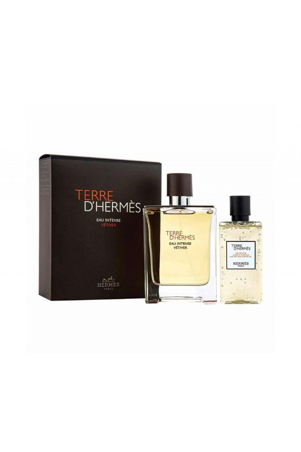 HERMES PARIS-Terre D'Hermes Eau intense vetiver EDP 100ml+ SG 80ml 1