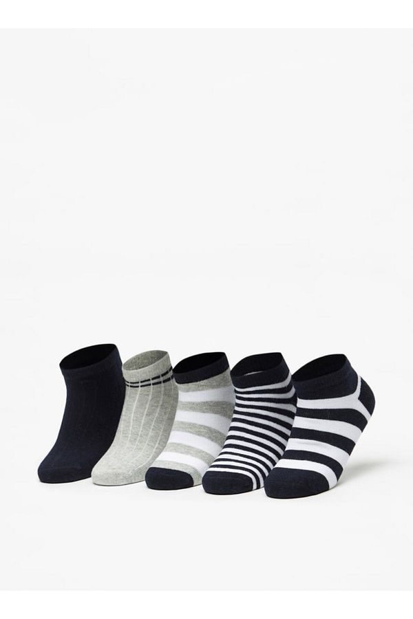 LBL by Shoexpress-Assorted Ankle Length Socks - Set of 5 1
