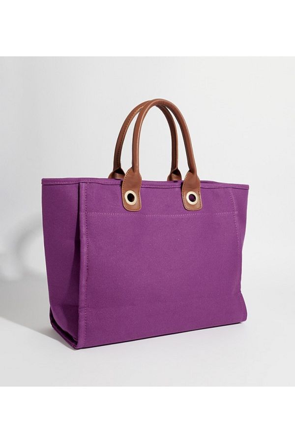 Aeropostale Women s Purple Plain Tote Bag Trendyol