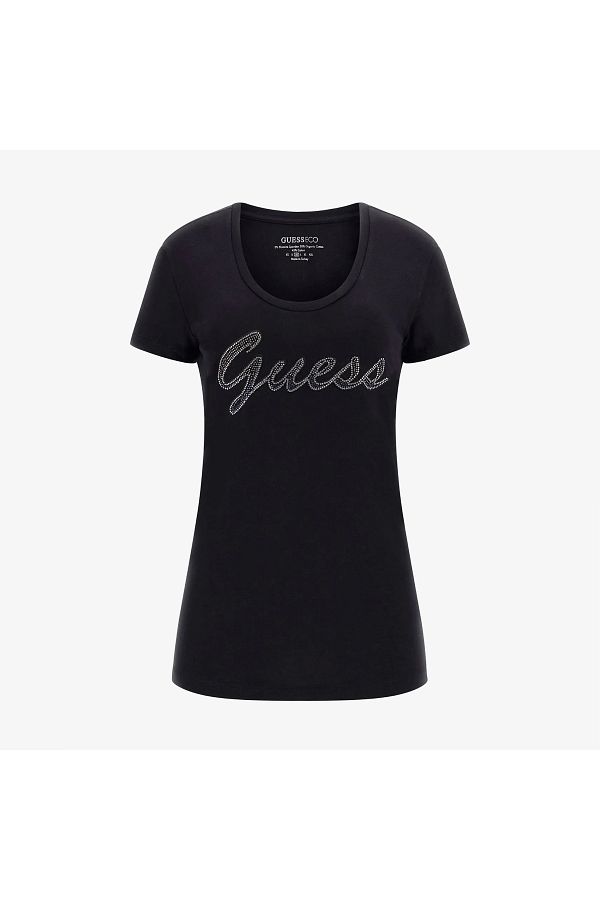T shirt guess femme strass 2025