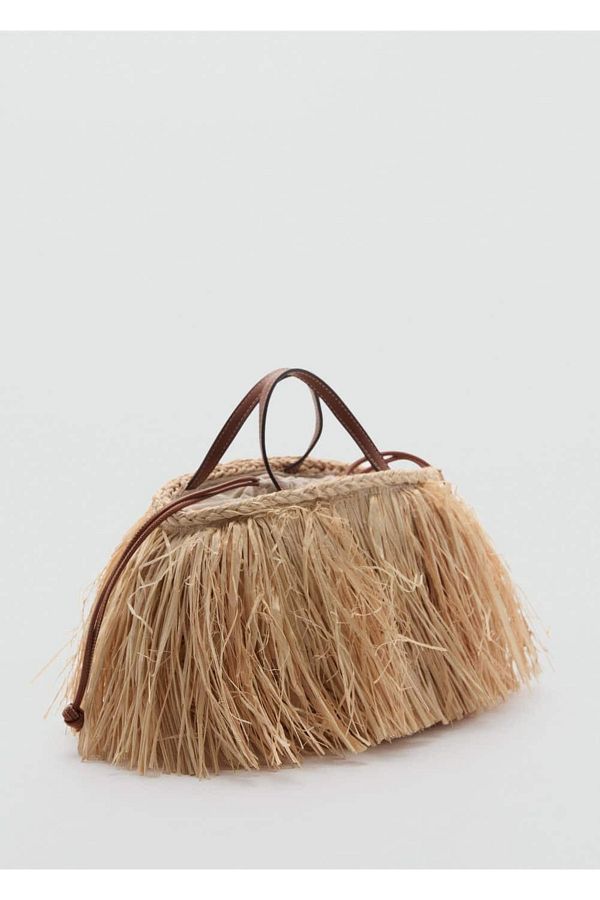MANGO Mini Straw Bag Tassel Design Trendyol