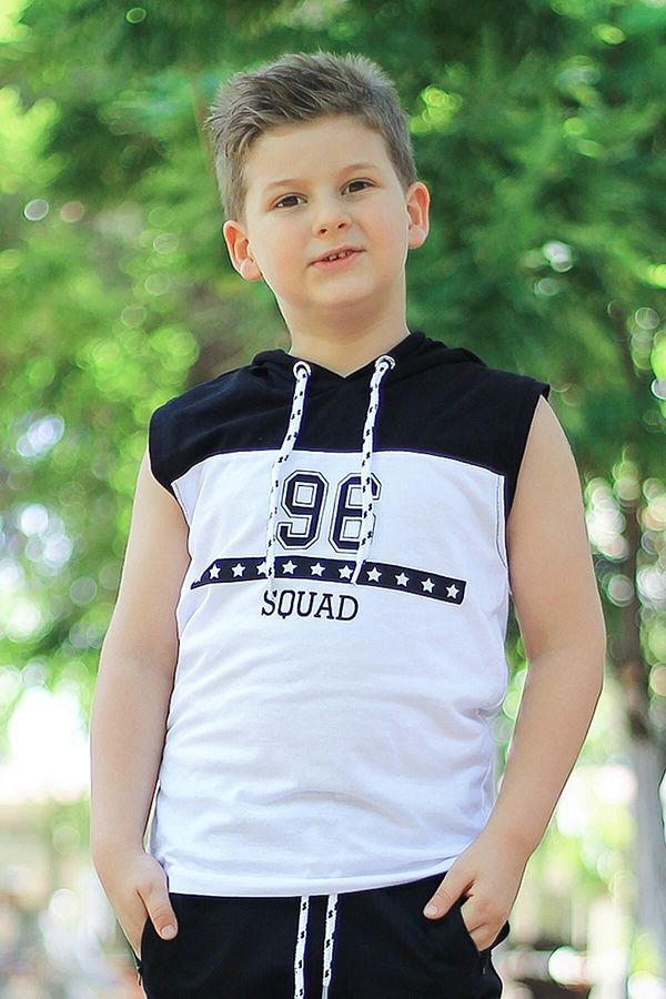 Boys hooded t shirt best sale
