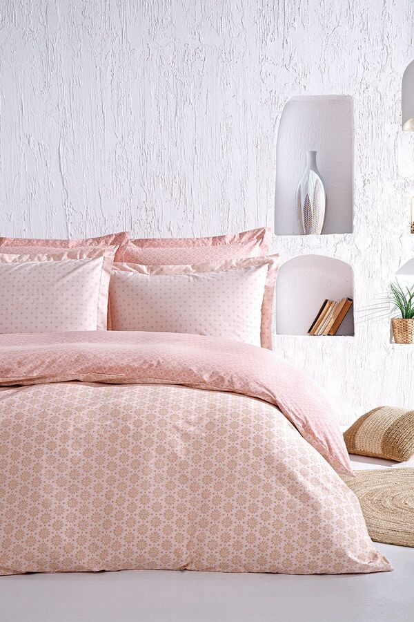 Puffy-Naomi Ranforce Duvet Cover Set - Double, Powder 1