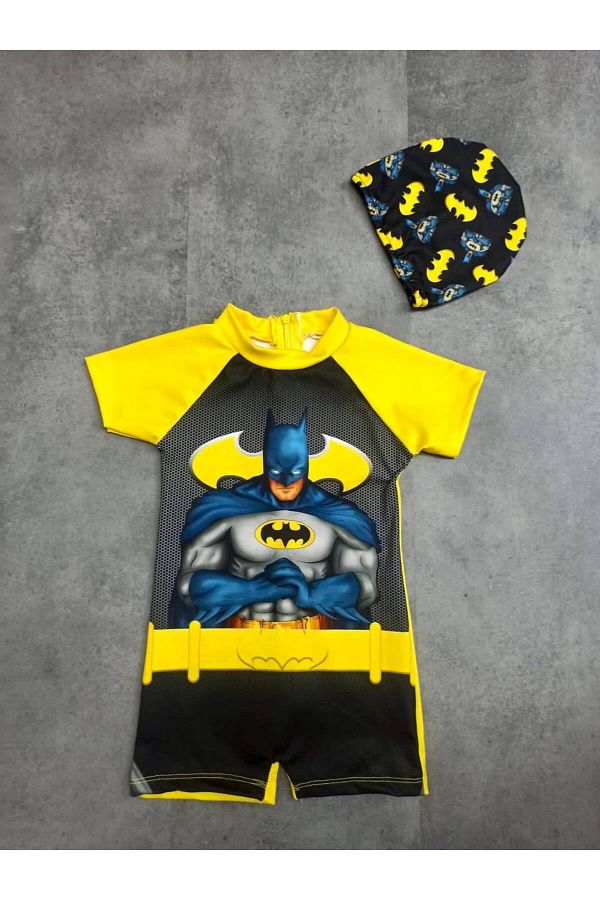 Batman swimsuit boy clearance