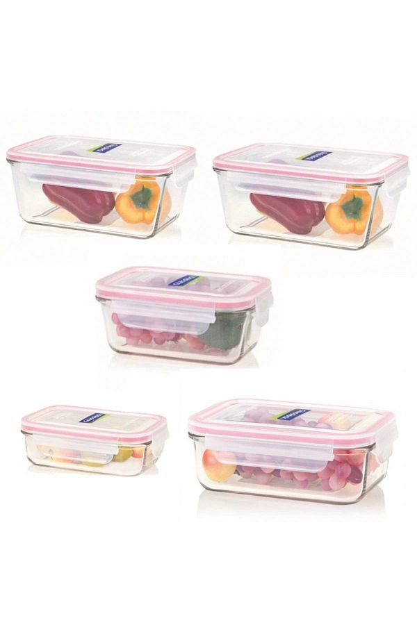 Glasslock-5 Piece Storage Container Storage Container Set 1