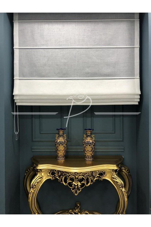 rendecioğlutekstil-Folded Linen Curtain Foldet Linen Ecru Color 1