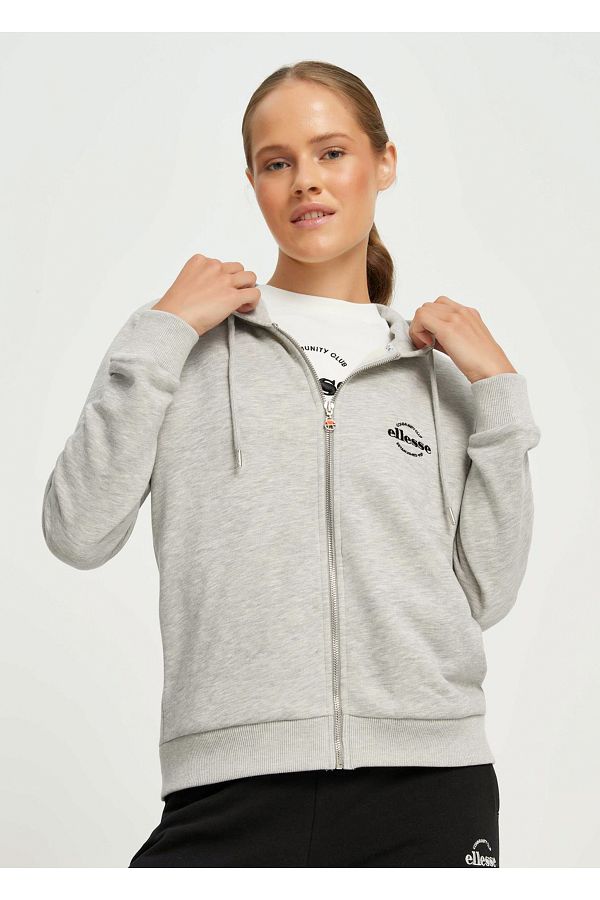 Ellesse Gray Hooded Sweatshirt Zipper Detailed Women s Size XS Trendyol