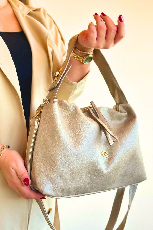 Just Polo Large Size Handmade Saddler Stitched Thick Strap Women s Shoulder Bag Trendyol