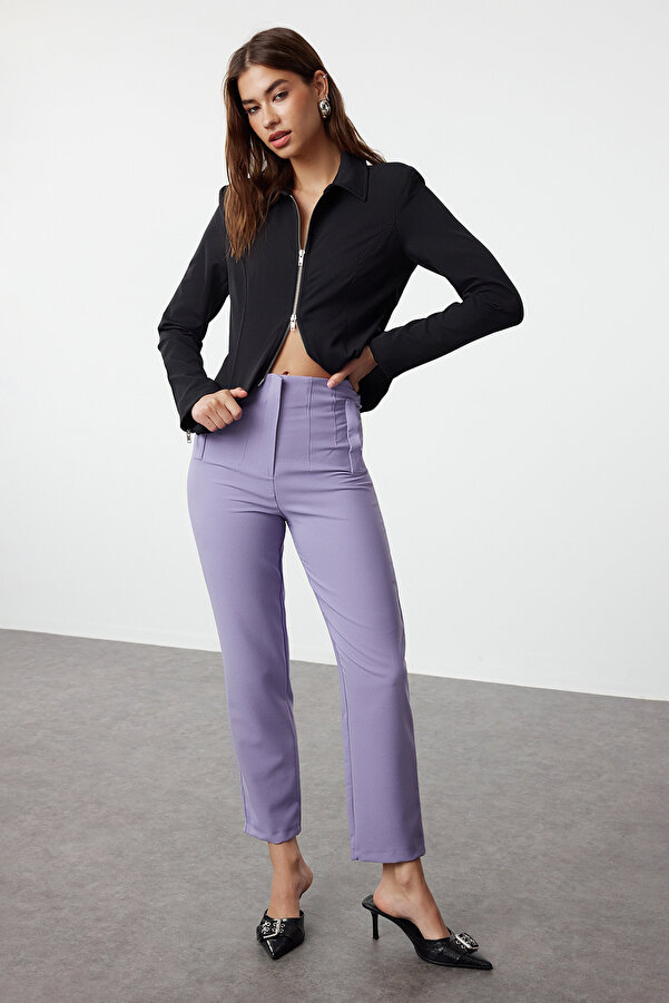 Lilac cigarette trousers cheap