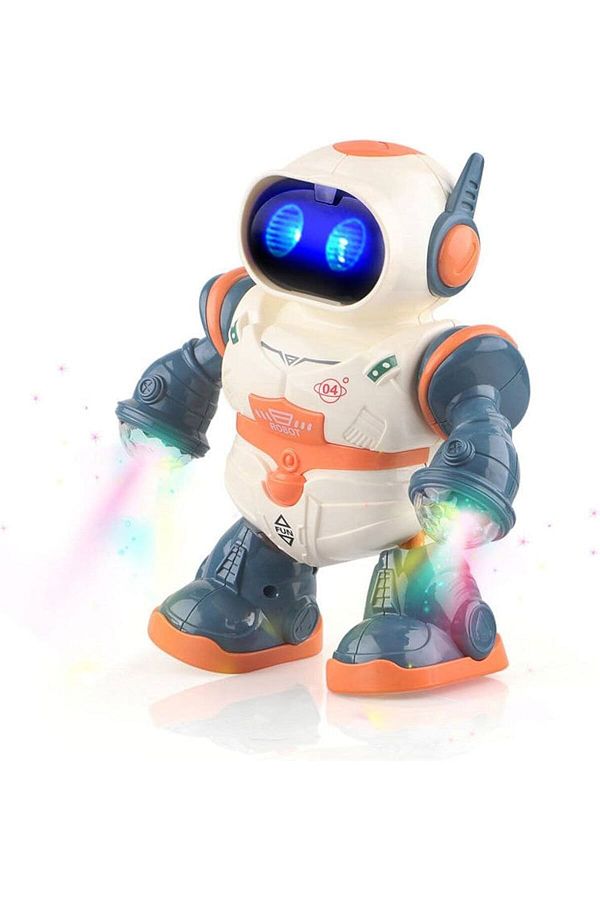 Brother Toys Electronic Robot Toy Batteries 3D Disco Dancing Gift with Lights and Music Trendyol