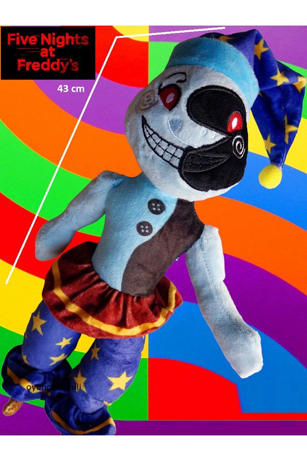 OYUNCAKSAHİLİ-Five Nights At Freddys 43cm Clown with Hat Horror Game Character Plush Toy FNAF 43cm 1