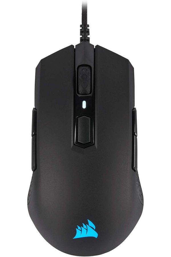 Corsair-M55 RGB Pro Wired Gaming Mouse, 12400 DPI Sensor, Ambidextrous Design, 8 Programmable Buttons, Black 1