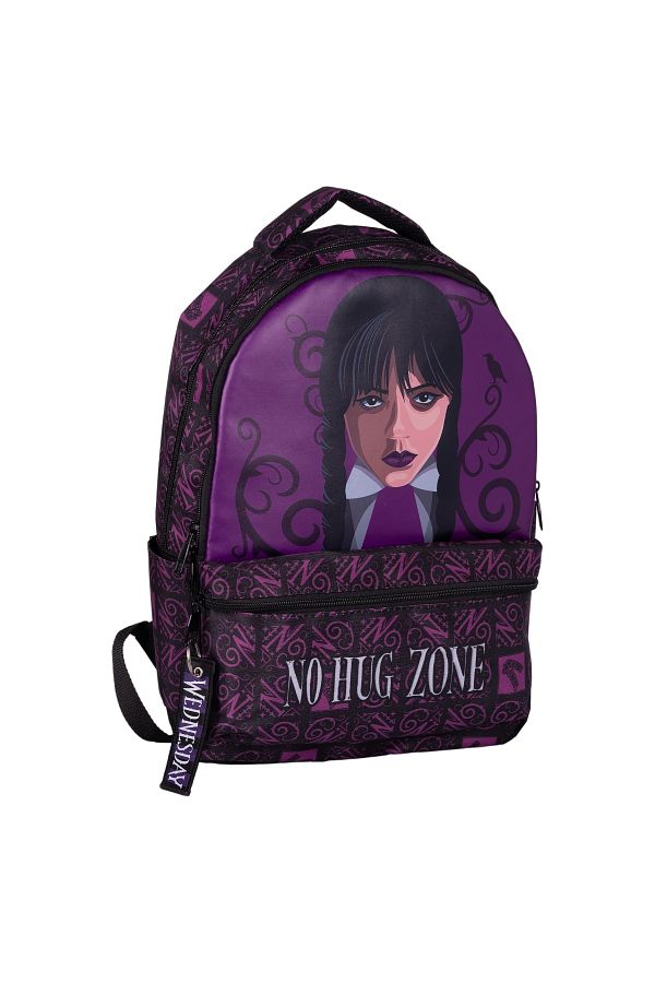 W GGLE Wiggle Wednesday 3 Compartments Large Size Children s School Backpack Mini Pocket Purple Black Trendyol