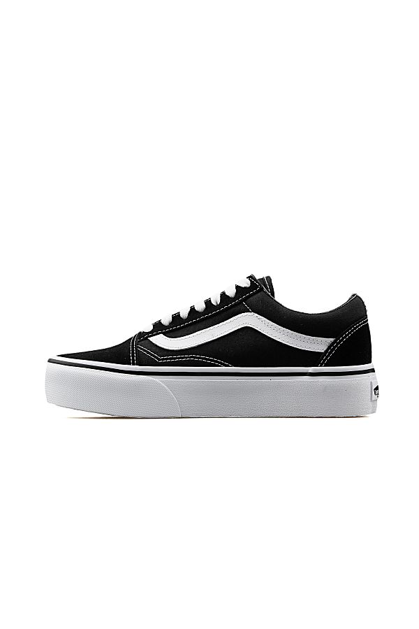 Vans black platform shoes on sale