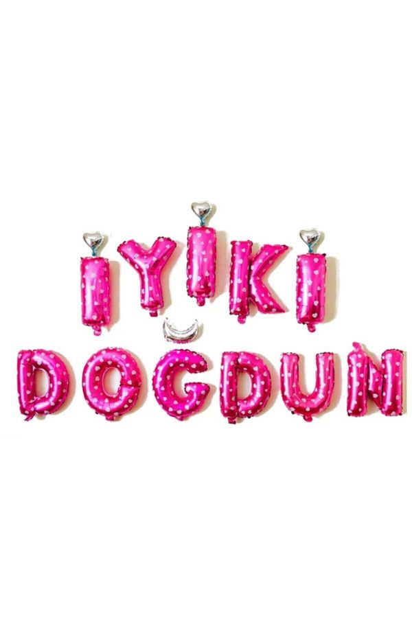ikm balon-Happy Birthday Pink Set Balloon 1