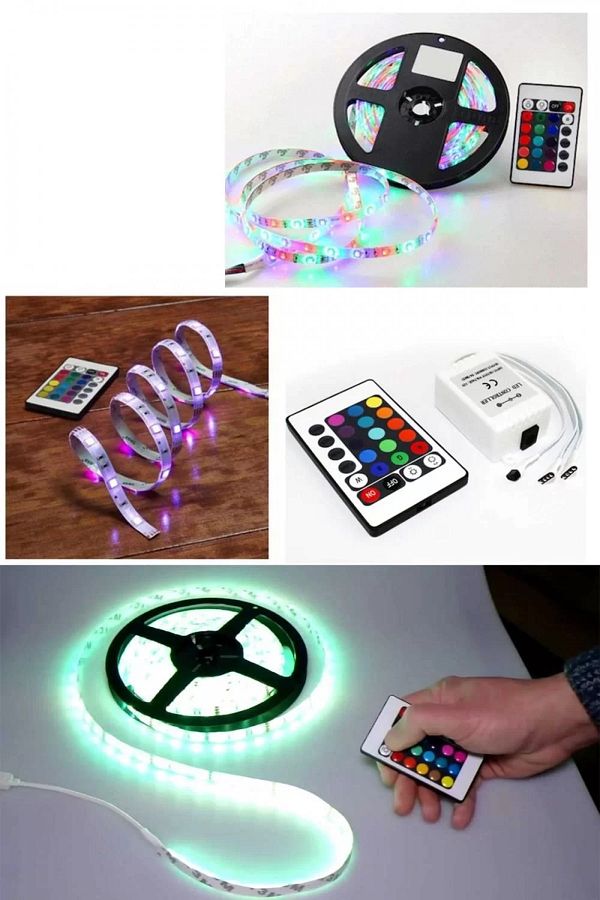 WINNBOSS-5 Meter RGB LED Strip - 3 Chips, Remote Control 1