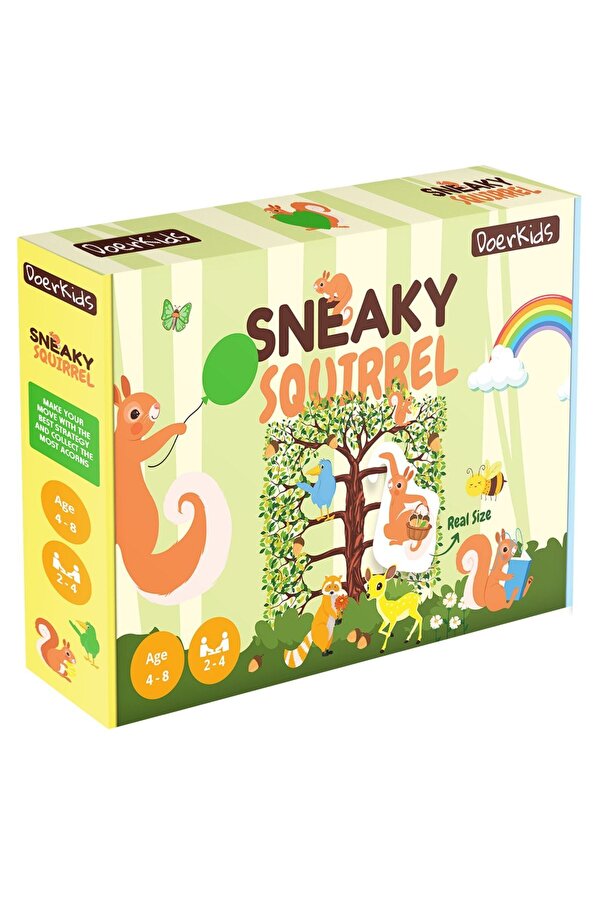DoerKids Sinsi Sincaplar 3d Eğitici Strateji Kutu Oyunu | Sneaky Squirrel