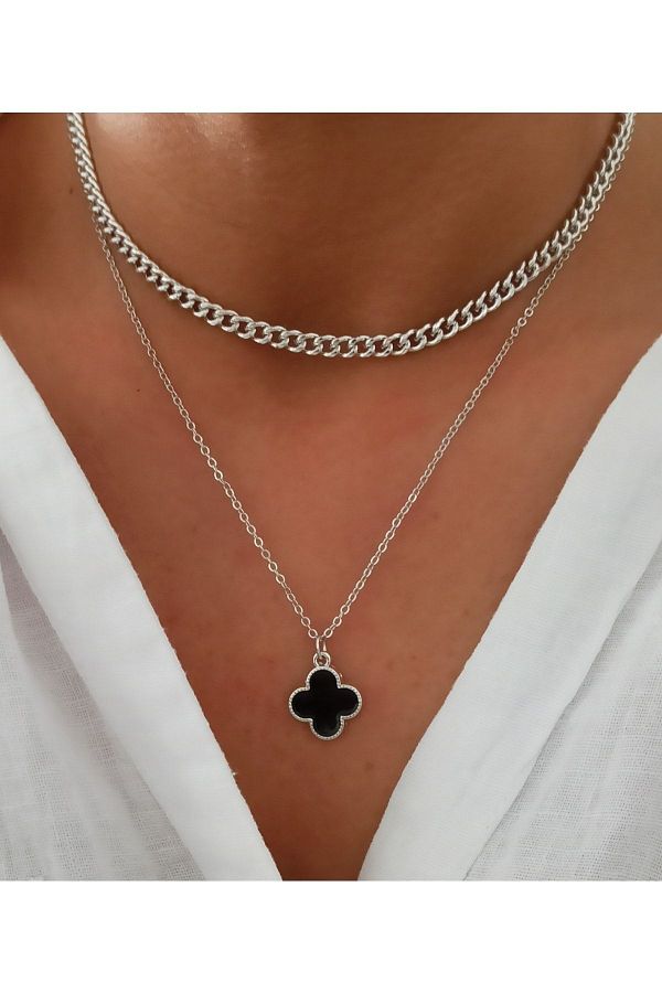 Van cleef silver necklace new arrivals