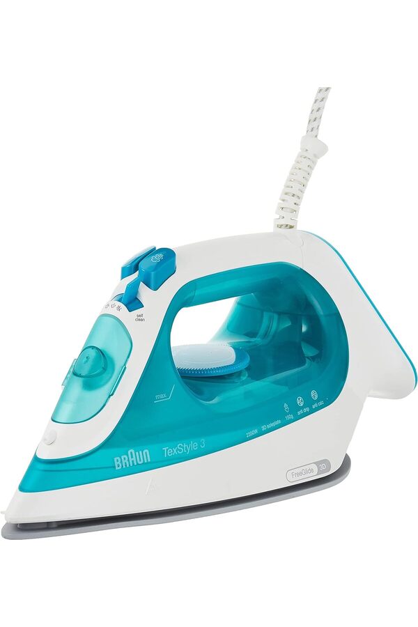 Braun-Text style Steam Iron Free Glide 3D, 2350 watts, Super Ceramic,steam shot 150g/min - SI 3041 1