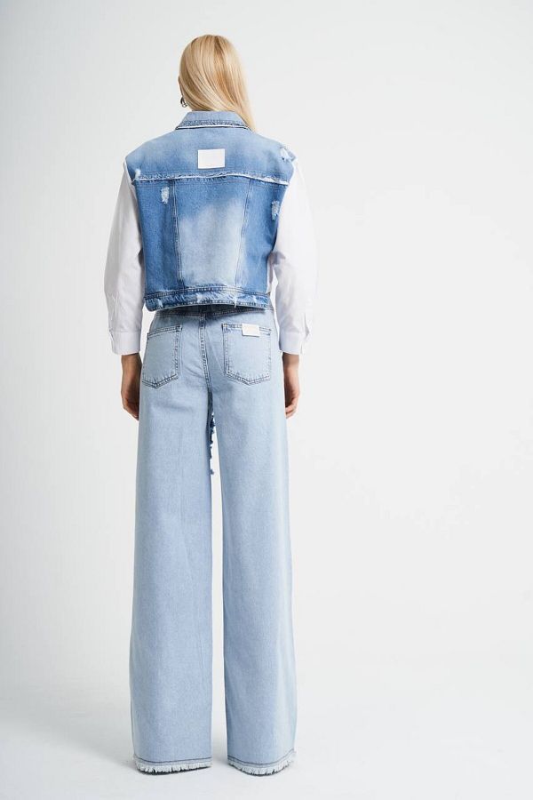 DEVRAN TEKST L Ripped Washed Track Jeans Trendyol