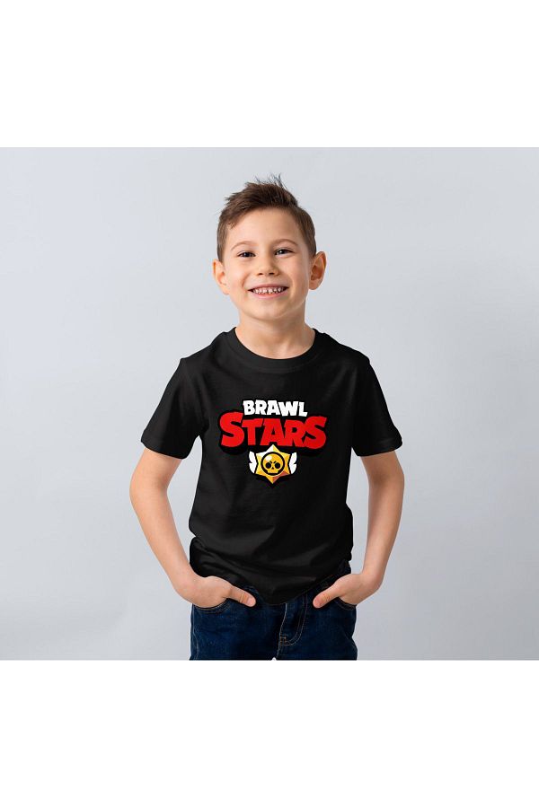 Let s Wear Boy s Printed Basic T shirt Brawl Stars Trendyol