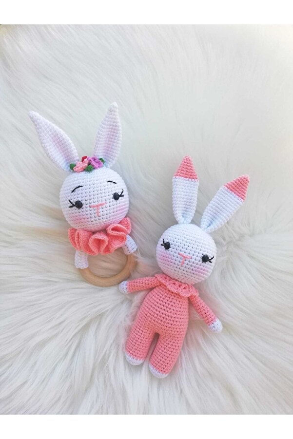 Strodizayn Organik Oyuncak Tavşan Çıngıraklı