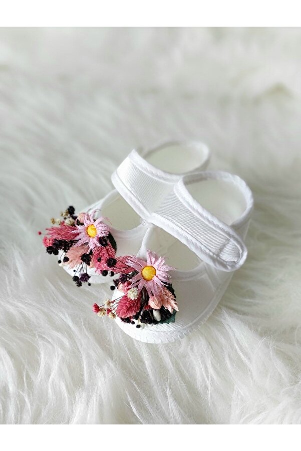 htk butik Bebek Patik, Bebek Ayakkabı, Yenidoğan Patik, Bebek Çiçekli Ayakkabı, Hastane Çıkışı, Kız Bebek