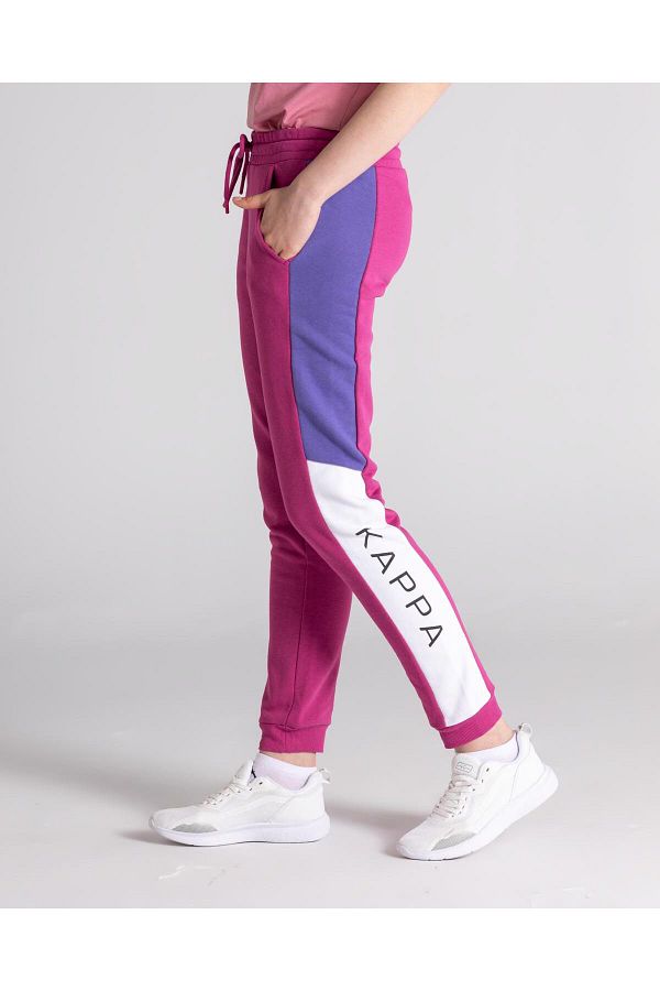 Kappa Logo Ester Women s Claret Red Regular Fit Sweatpants Trendyol