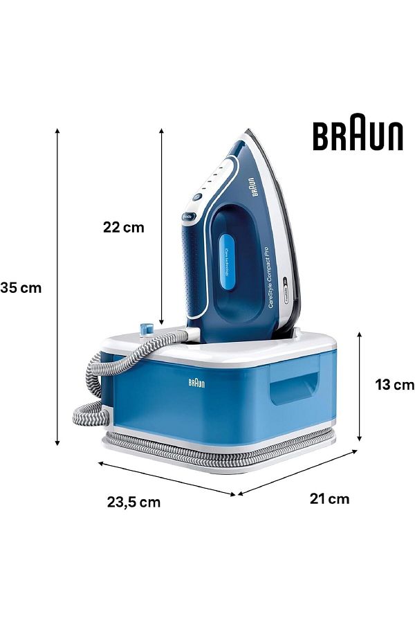 Braun-CareStyle Compact Pro Steam Generator Vertical Steaming, iCare, Turbo mode, Auto Off - IS 2565 1