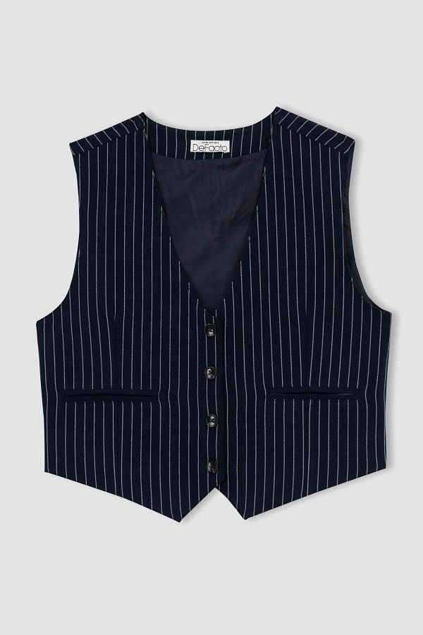 DeFacto-Buttoned Regular Fit Blazer Vest - Z8526az23sp 1