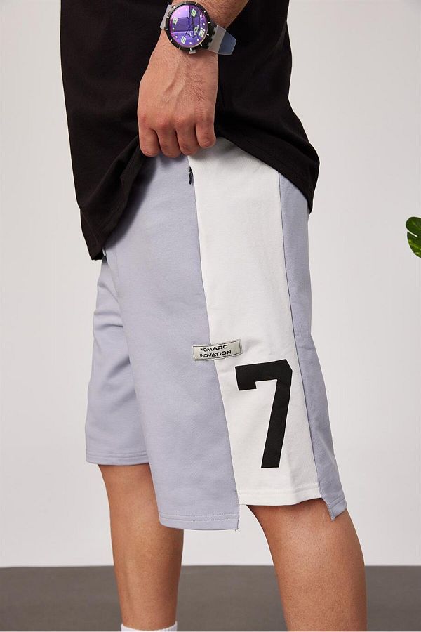 NOMARC-Gray Shorts - Size 7 Printed 1